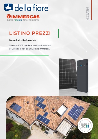 IMMERGAS - Listino Fotovoltaico Gennaio 2025